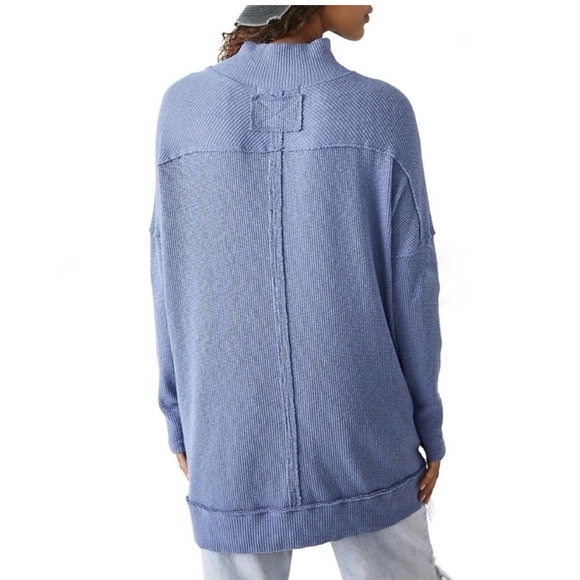 Free People We The Free Soft Casey Tunic in Prep Periwinkle - Picture 2 of 6